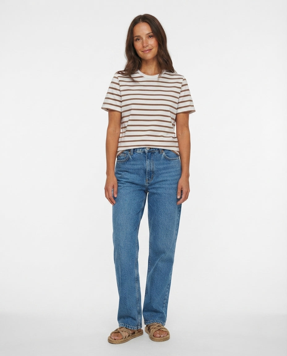 Striped Crew Neck T-Shirt