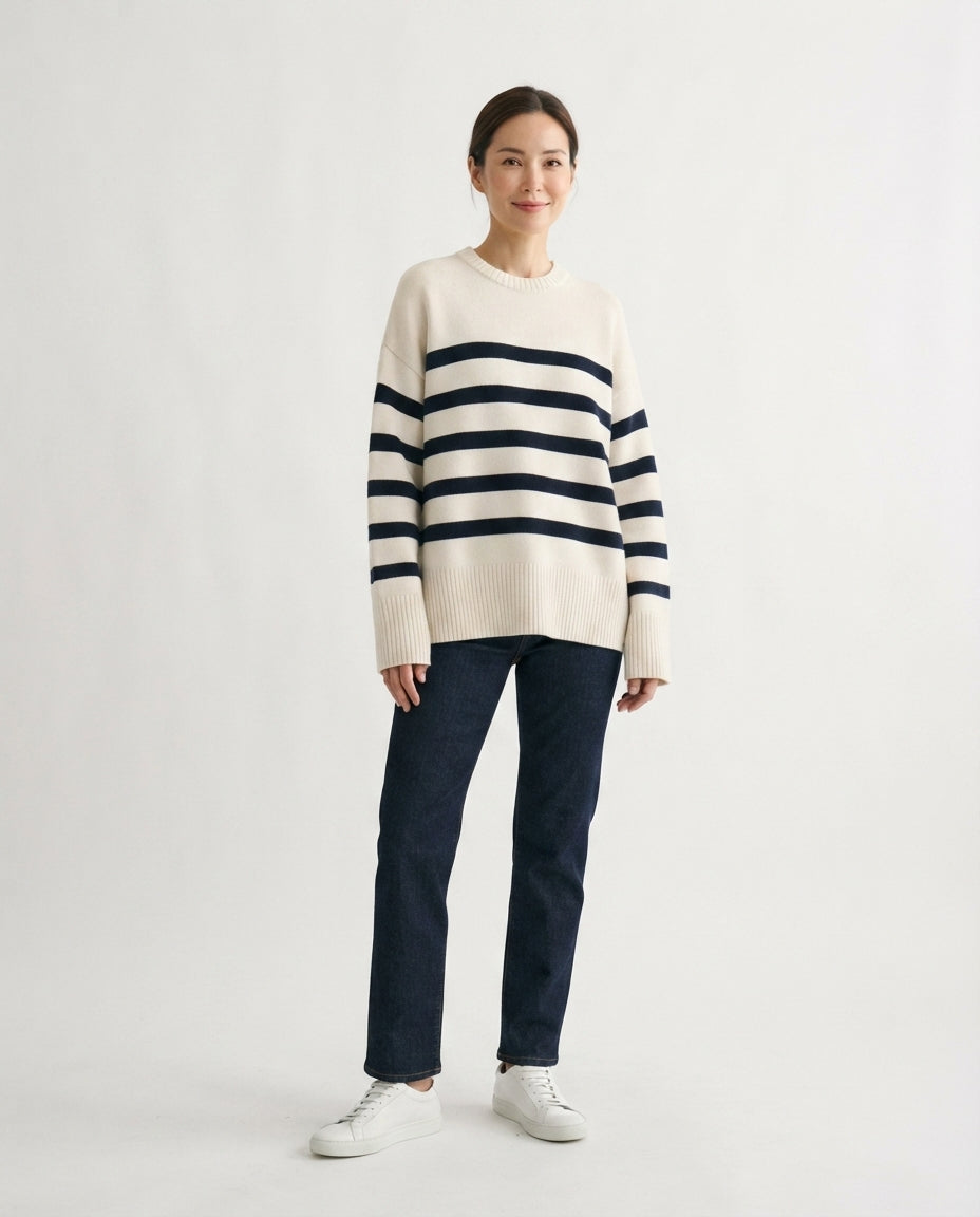 Relaxed Crew Neck Sweater