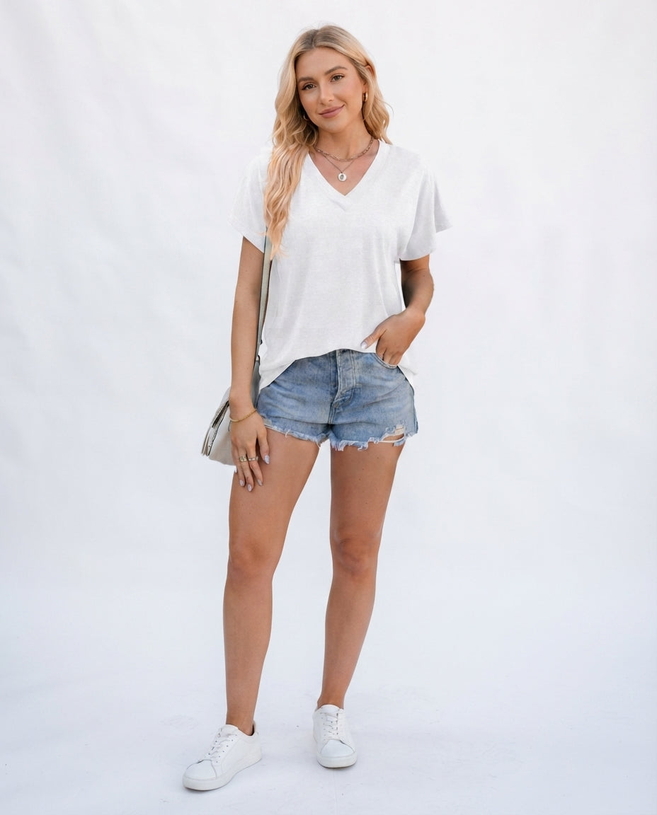 V-Neck Short Sleeve Tee