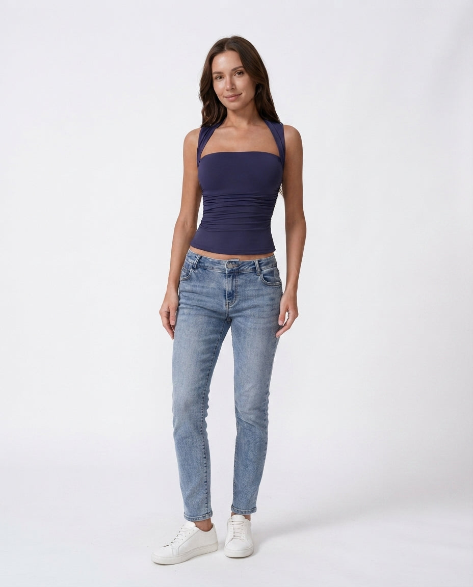 Square Neck Fitted Tank
