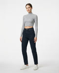 Ribbed Mock Neck Crop Top