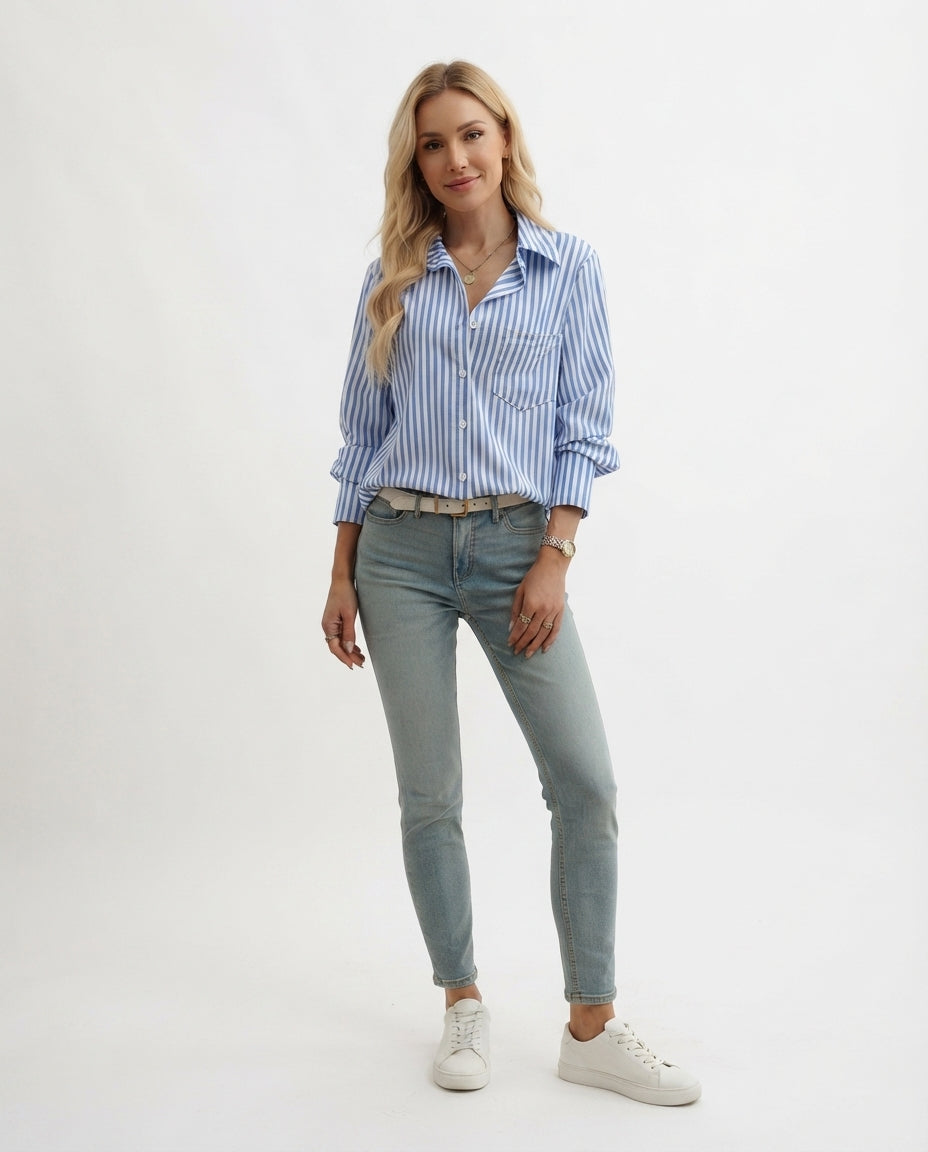 Striped Button Down Shirt