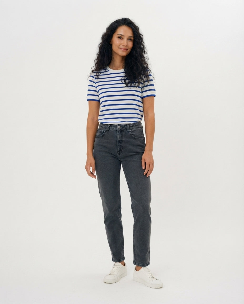 Striped Crew Neck T-Shirt