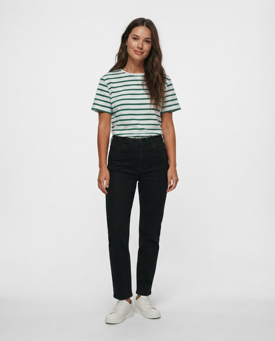 Striped Crew Neck T-Shirt