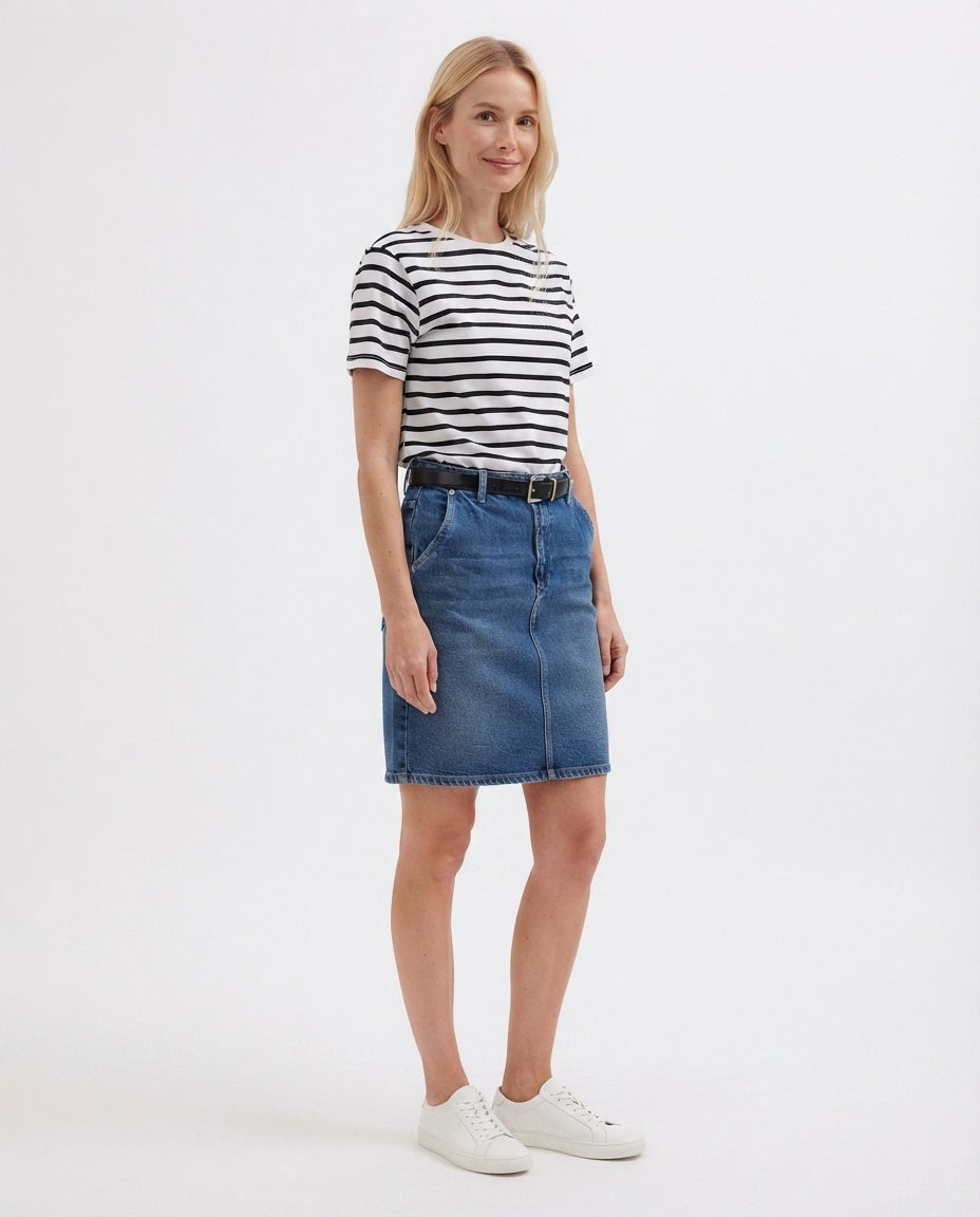 Striped Crew Neck T-Shirt