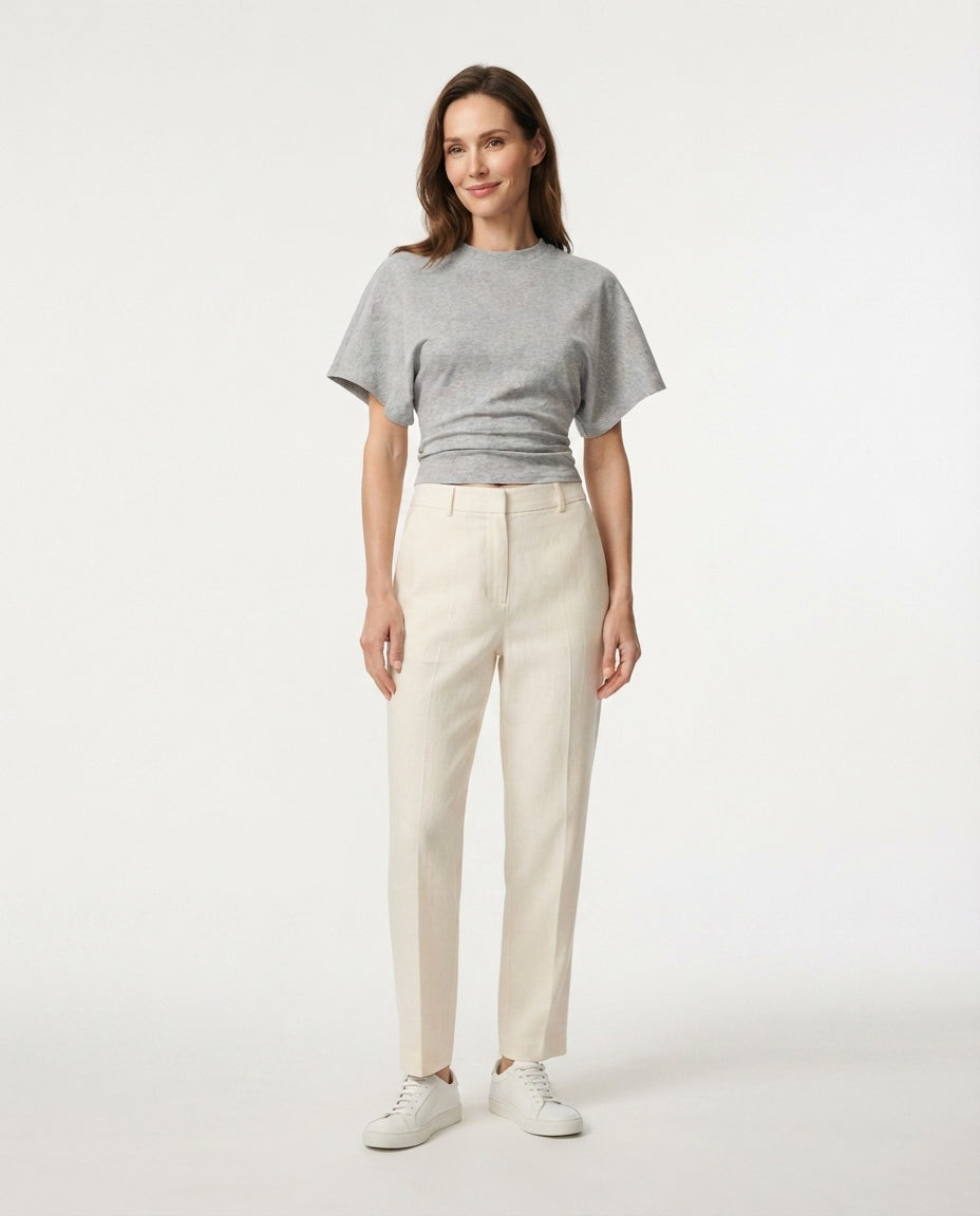 Batwing Sleeve Fitted Tee