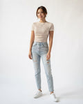 Textured Crew Neck T-Shirt