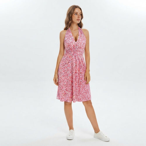 Cannes Blossom Halter Midi