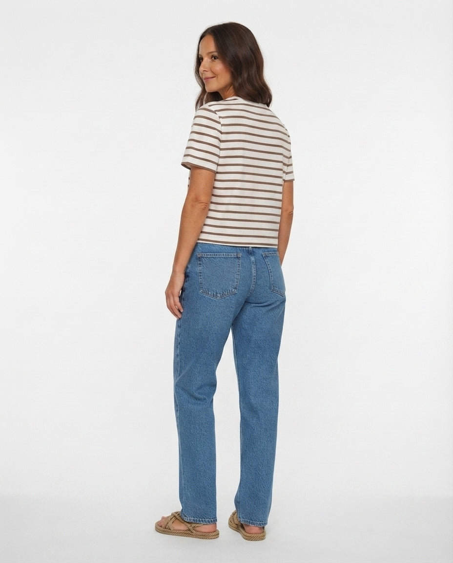 Striped Crew Neck T-Shirt