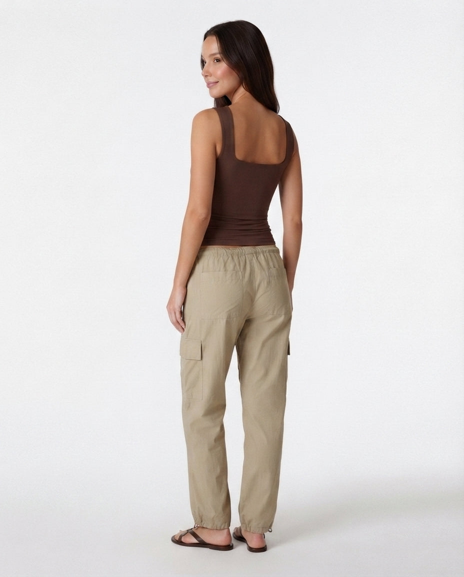 Square Neck Fitted Tank
