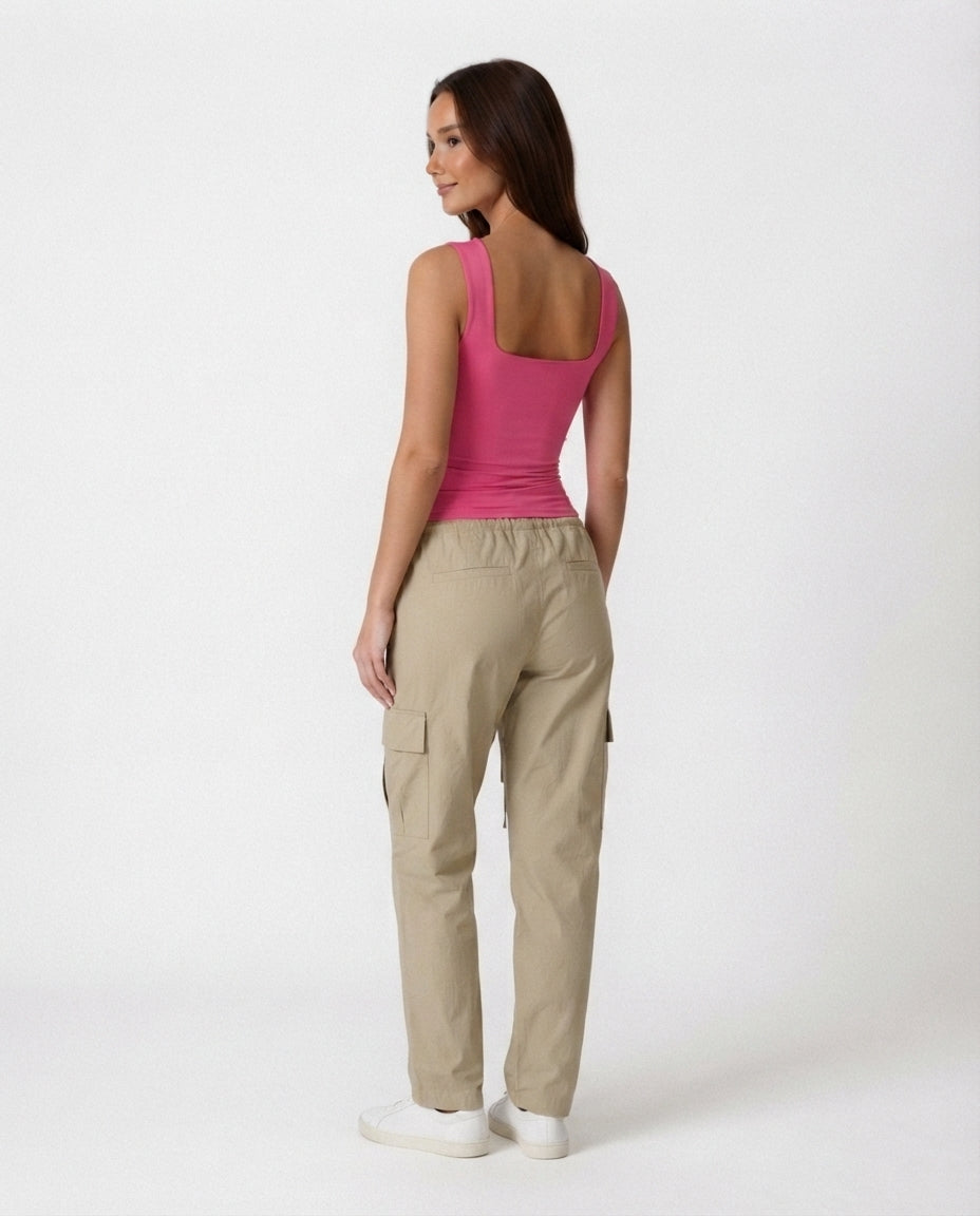 Square Neck Fitted Tank