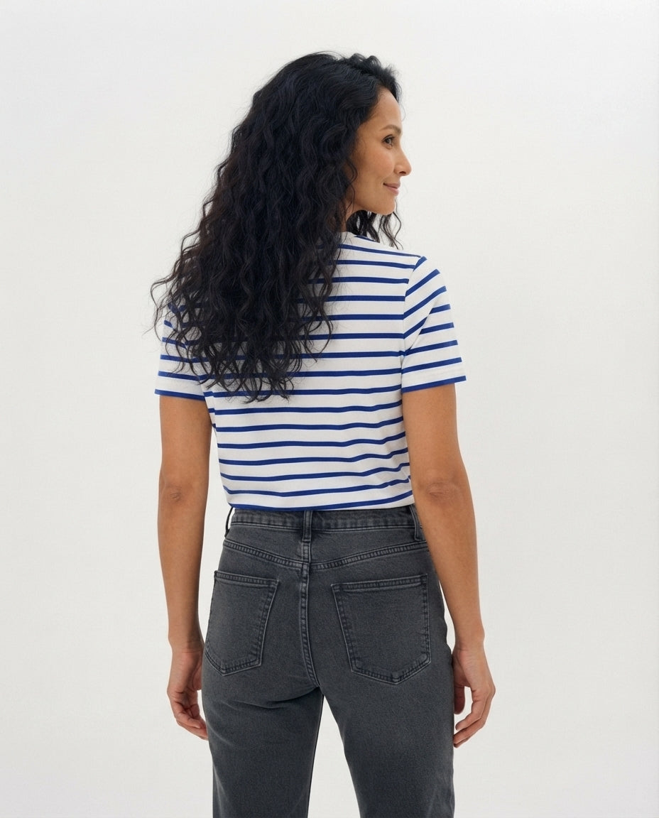 Striped Crew Neck T-Shirt