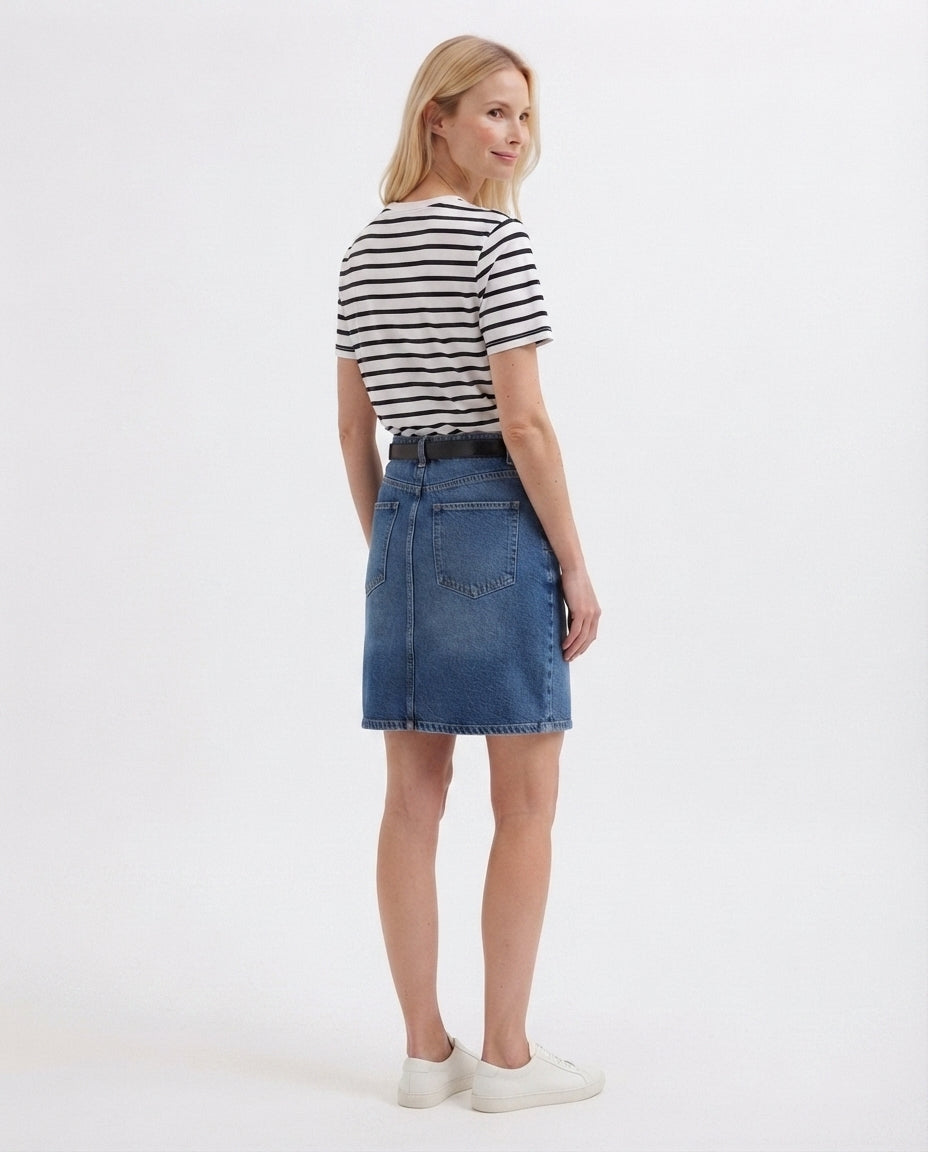 Striped Crew Neck T-Shirt
