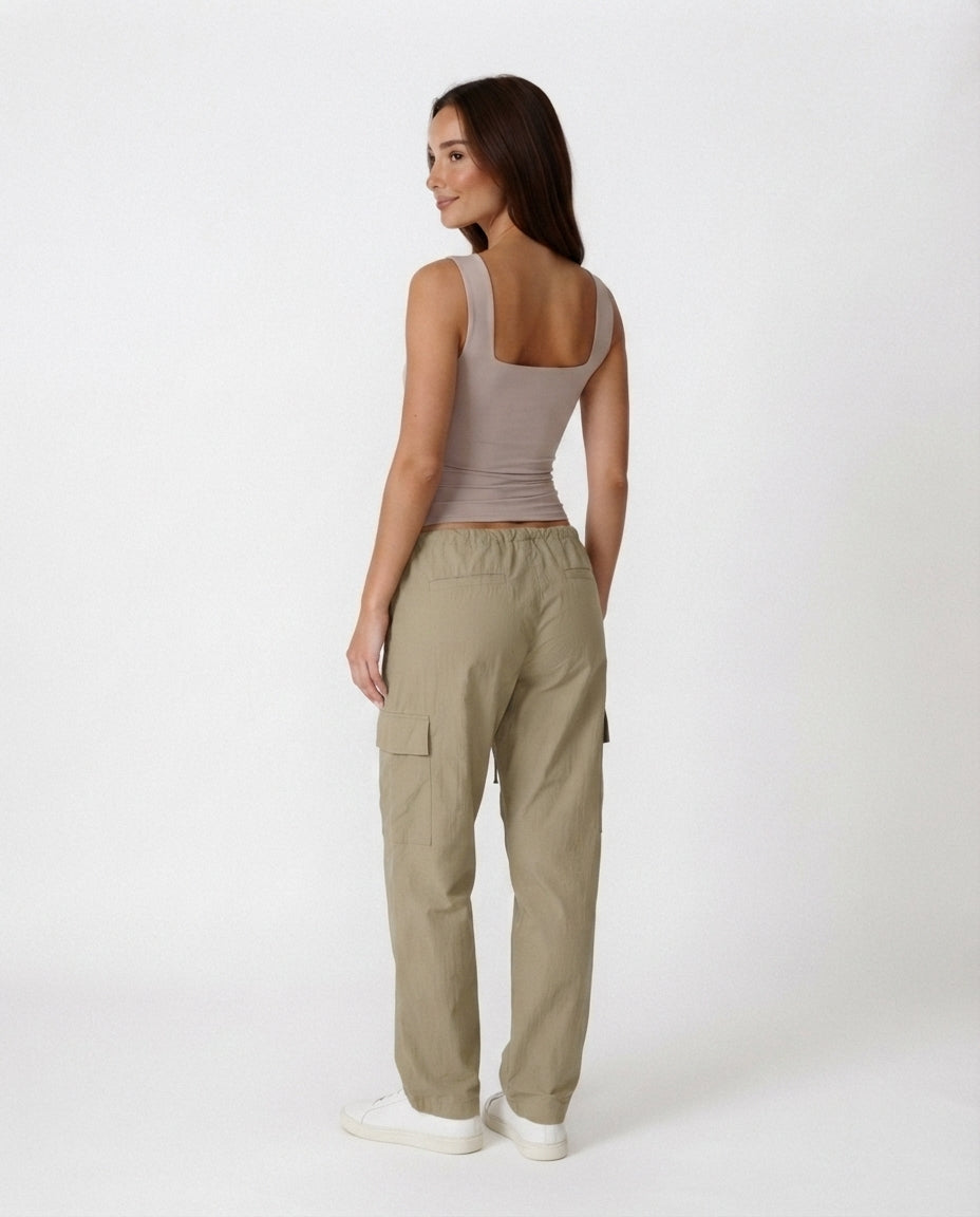 Square Neck Fitted Tank