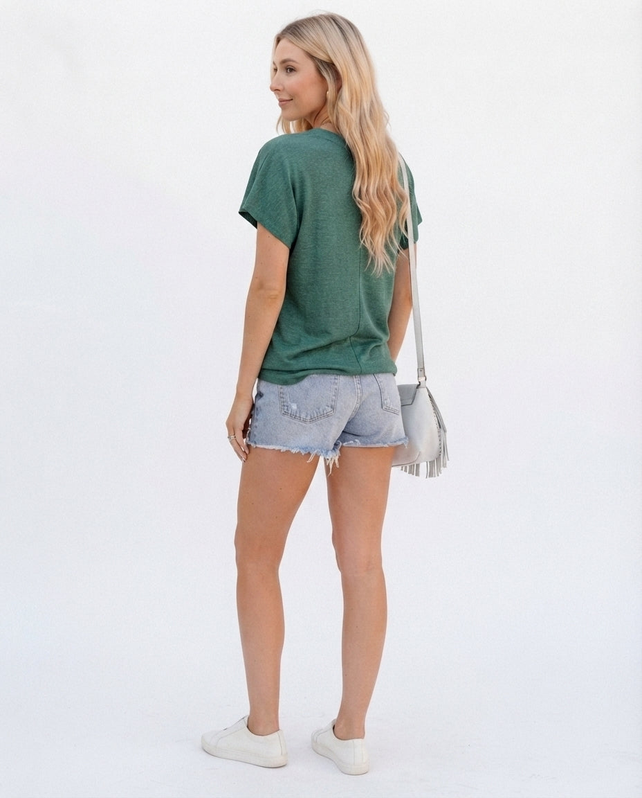 V-Neck Short Sleeve Tee