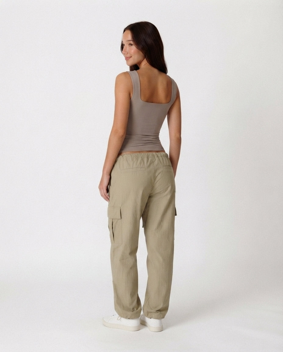 Square Neck Fitted Tank