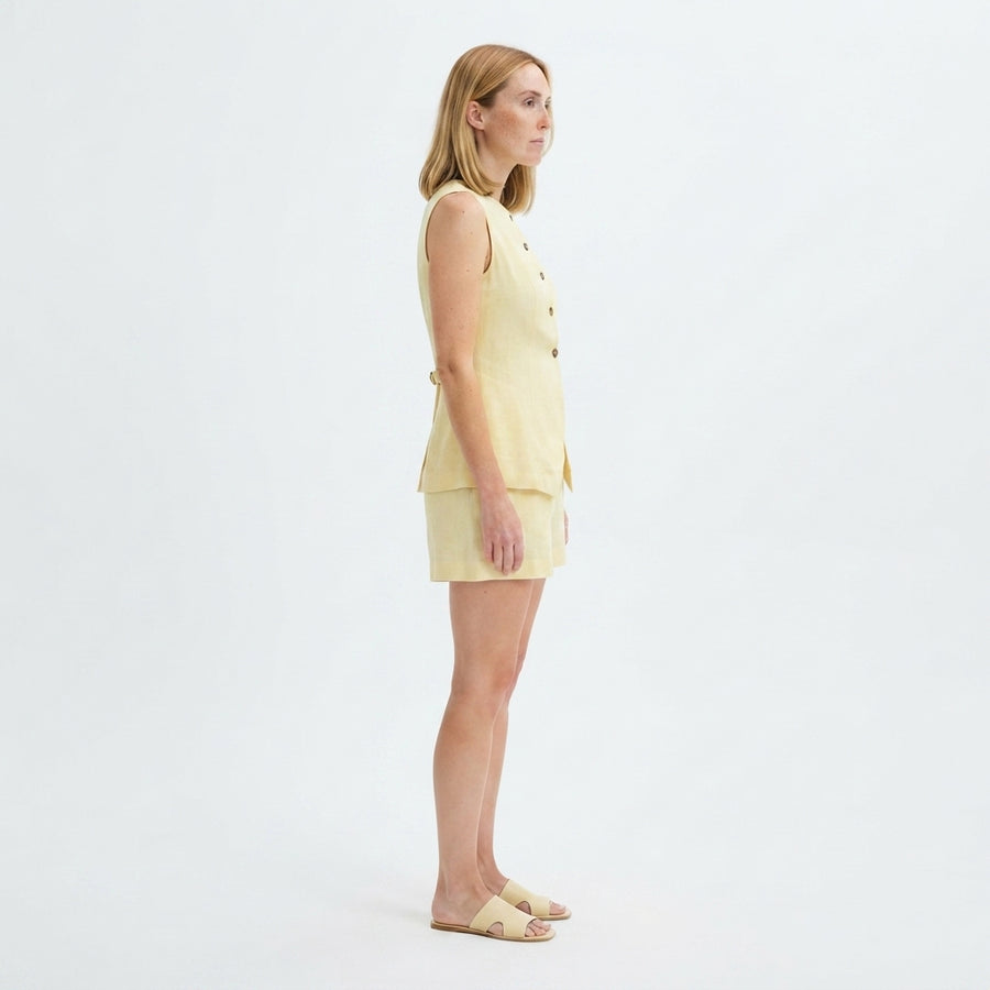 Riviera Linen Vest Set