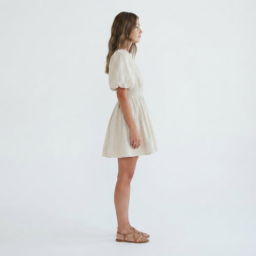 Malibu Sun-Soft Puff Mini Dress