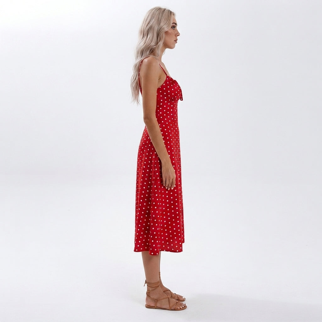 Brooklyn Cherry Slip Midi
