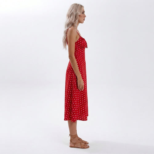 Brooklyn Cherry Slip Midi