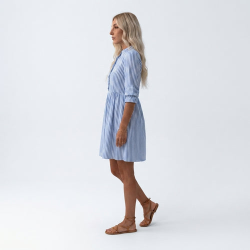 Nantucket Stripe Shirtdress