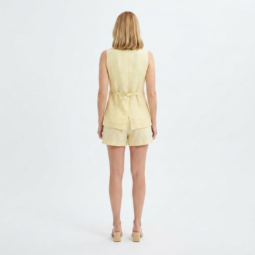 Riviera Linen Vest Set