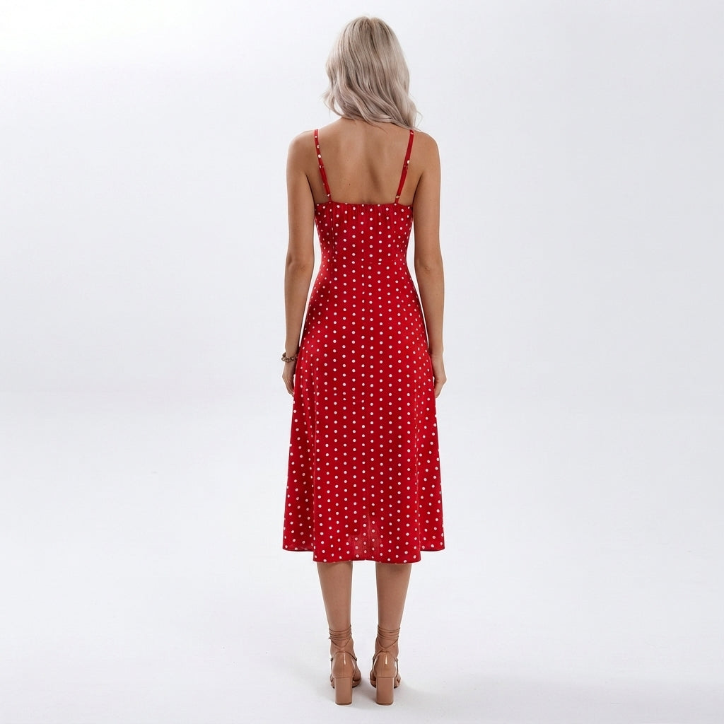 Brooklyn Cherry Slip Midi