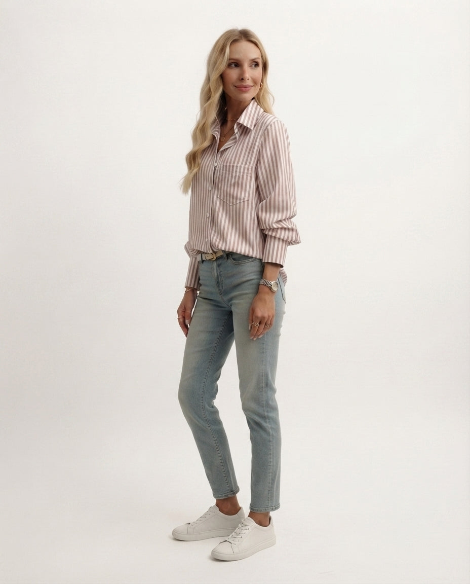 Striped Button Down Shirt