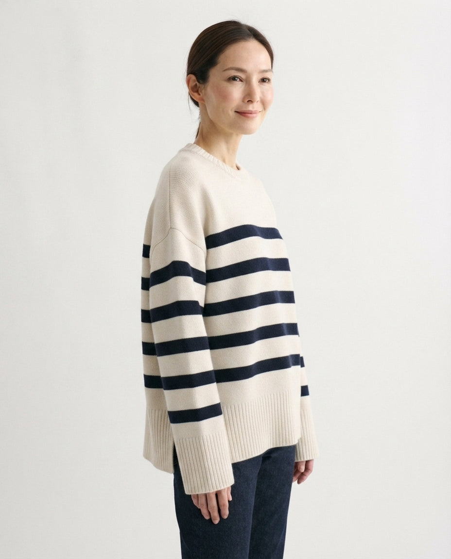 Relaxed Crew Neck Sweater