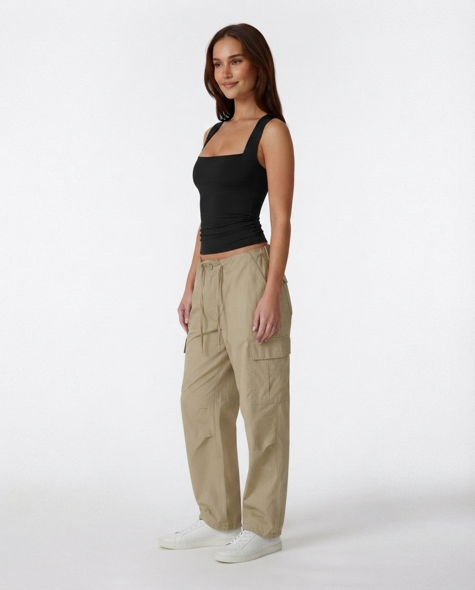 Square Neck Fitted Tank