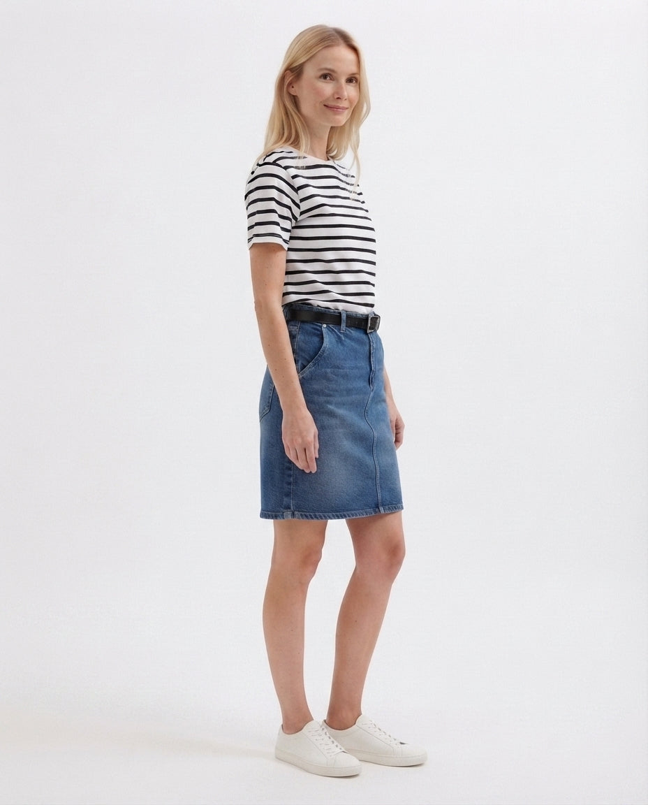 Striped Crew Neck T-Shirt