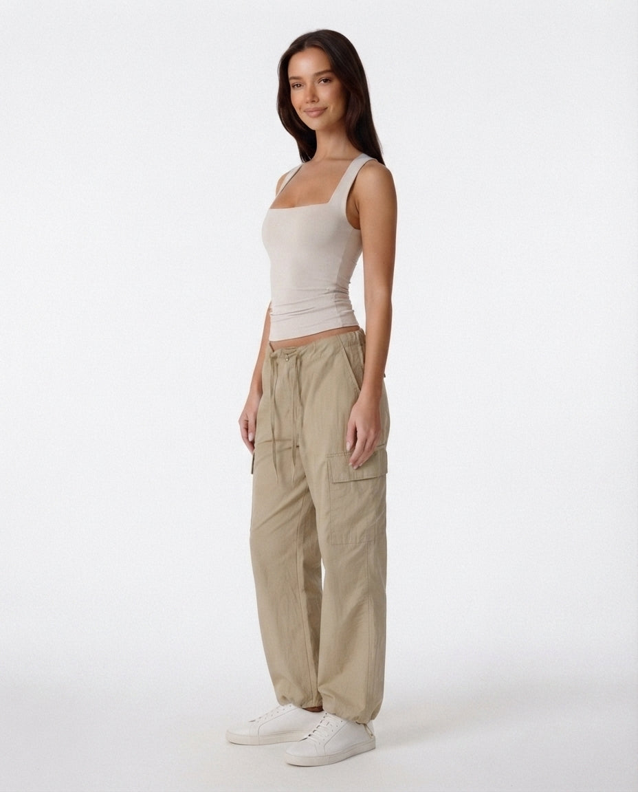 Square Neck Fitted Tank