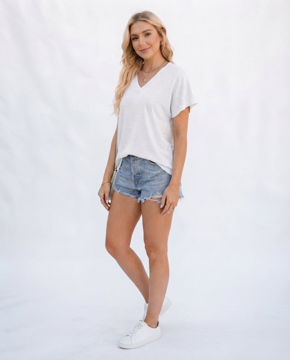 V-Neck Short Sleeve Tee