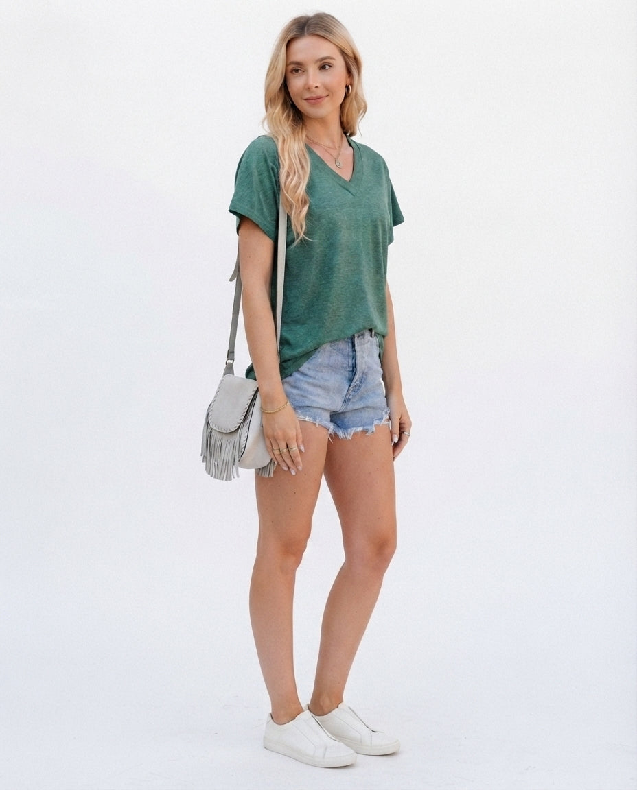 V-Neck Short Sleeve Tee