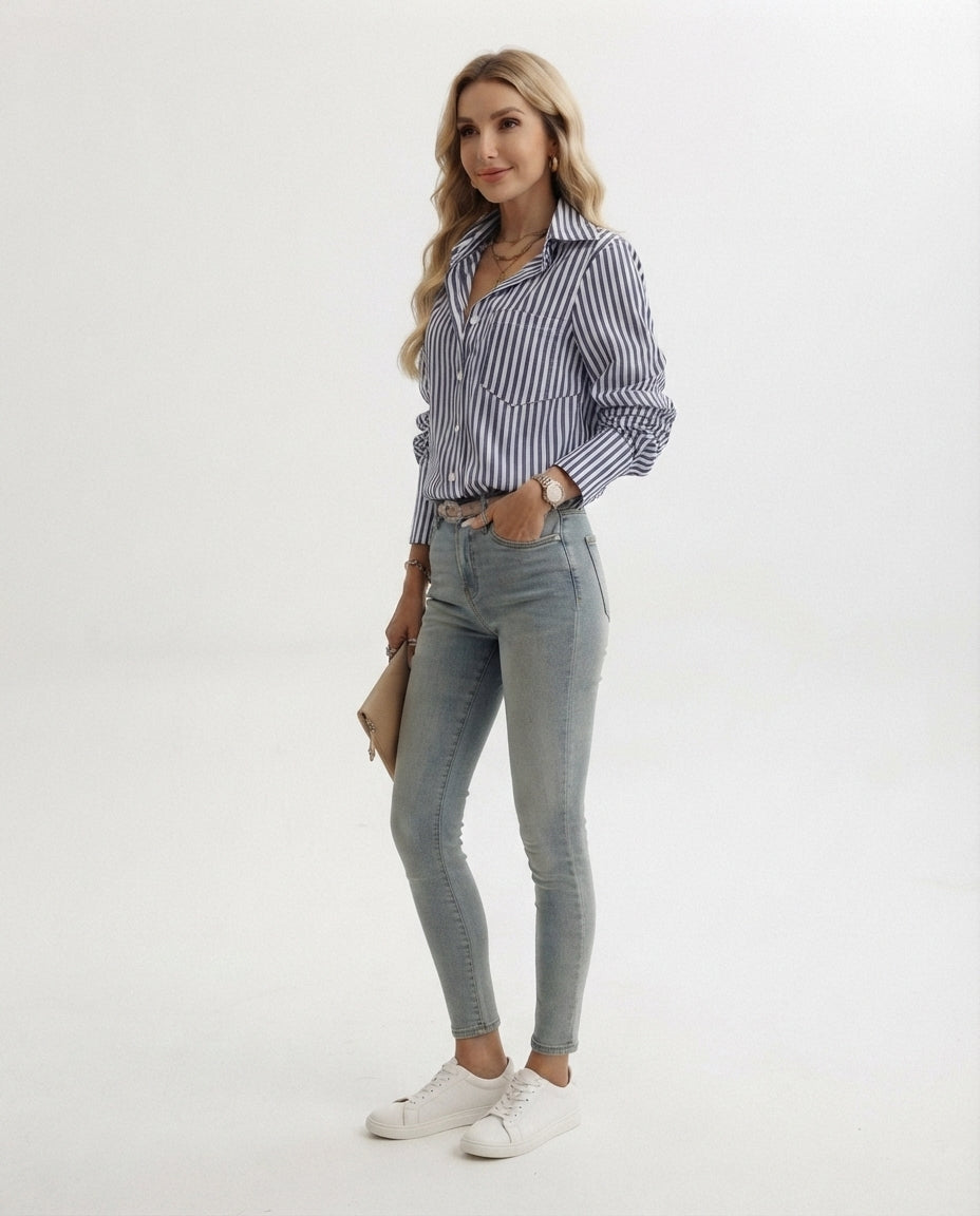 Striped Button Down Shirt