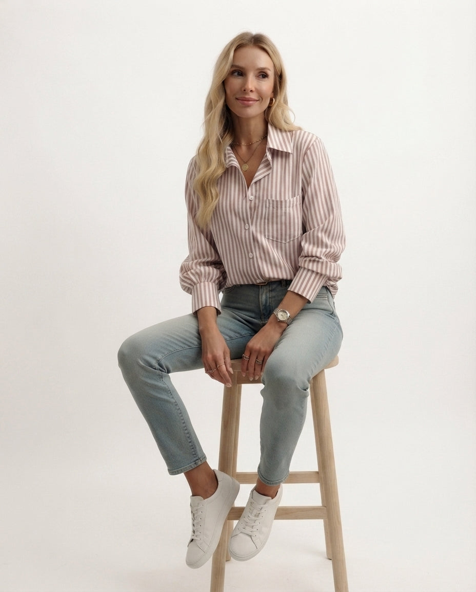 Striped Button Down Shirt