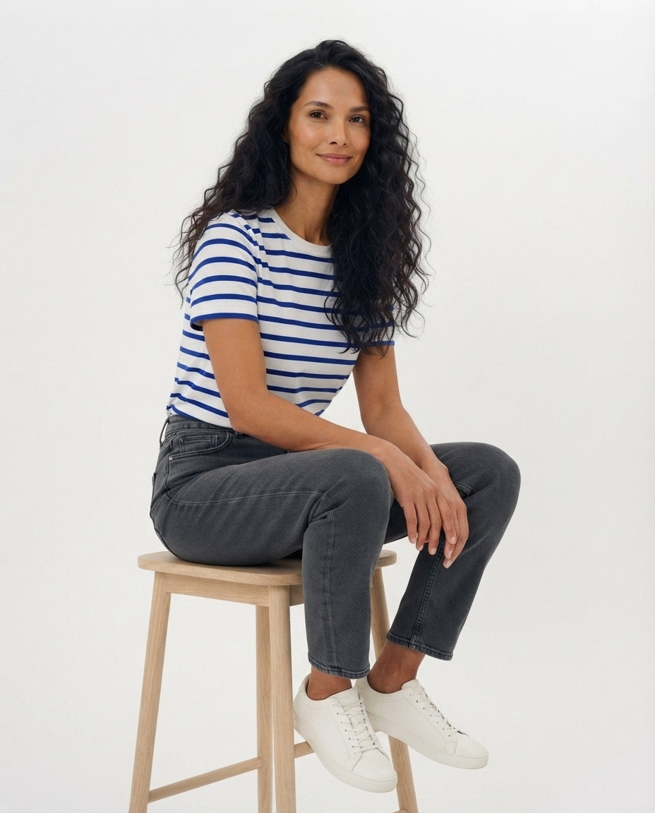 Striped Crew Neck T-Shirt