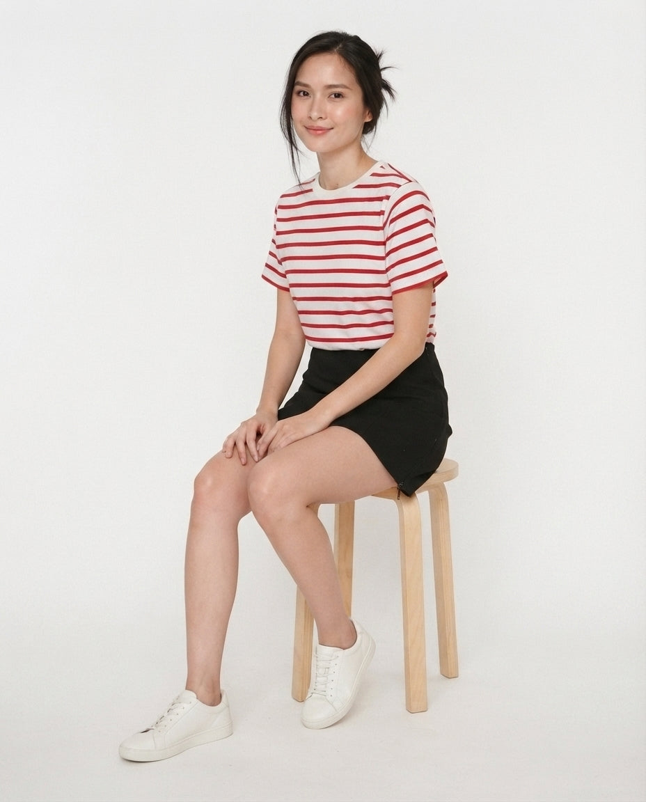 Striped Crew Neck T-Shirt