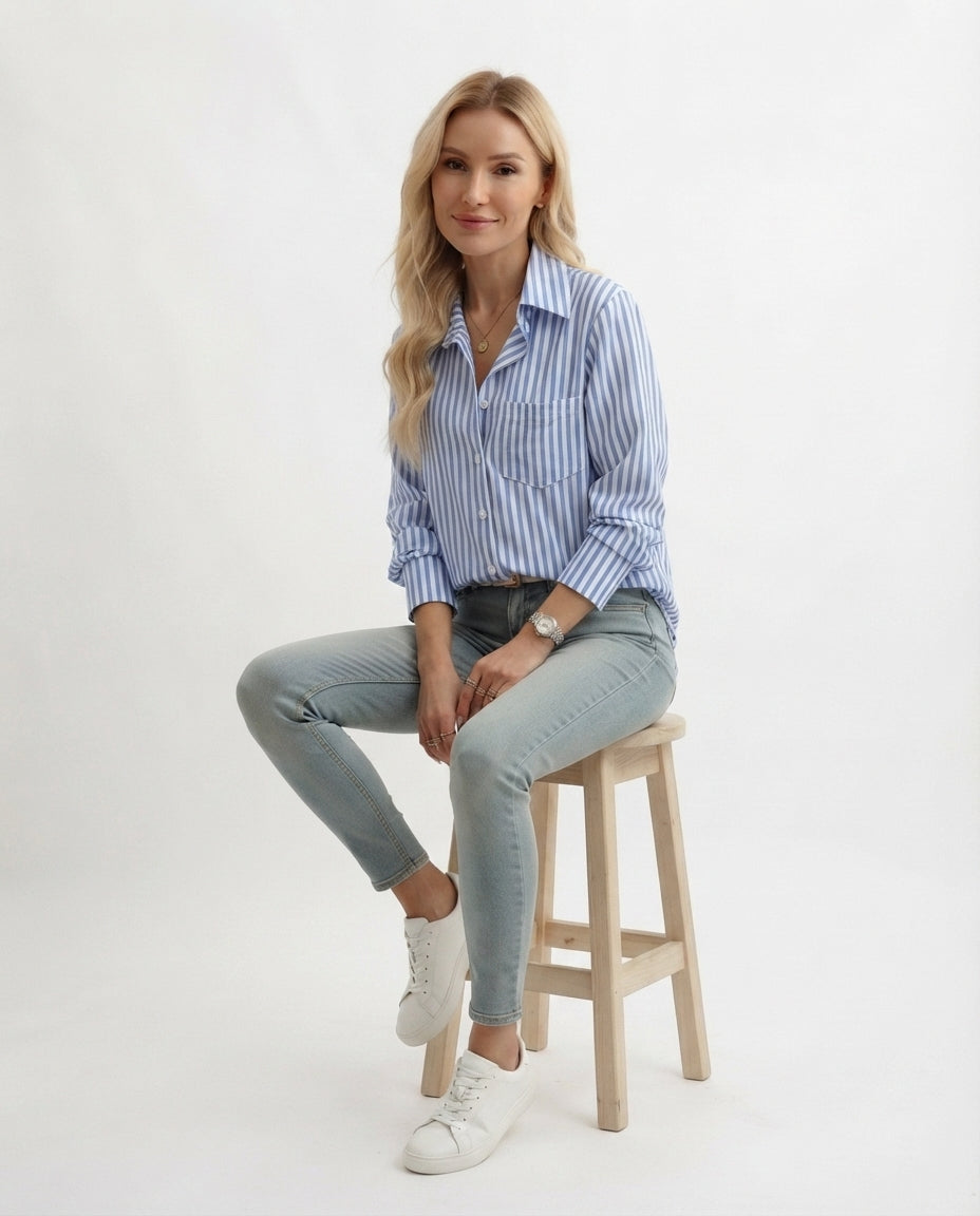 Striped Button Down Shirt