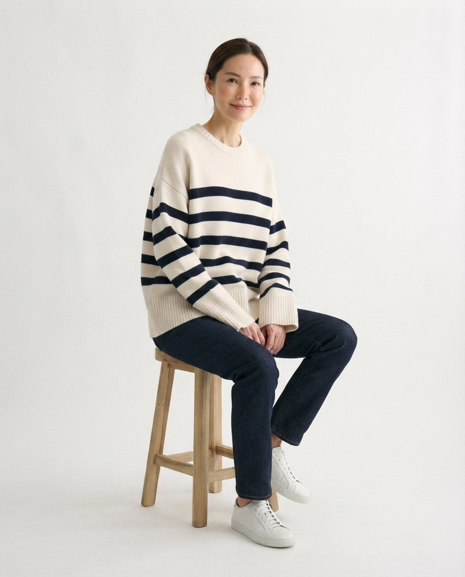 Relaxed Crew Neck Sweater
