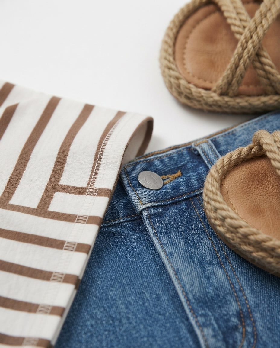 Striped Crew Neck T-Shirt