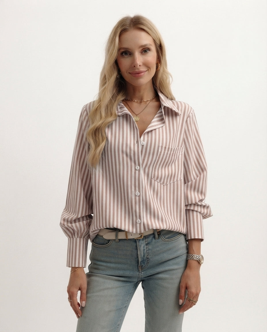 Striped Button Down Shirt