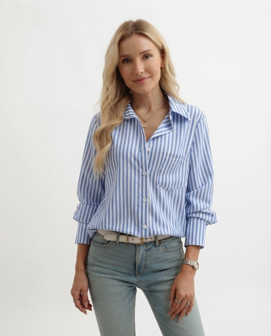 Striped Button Down Shirt