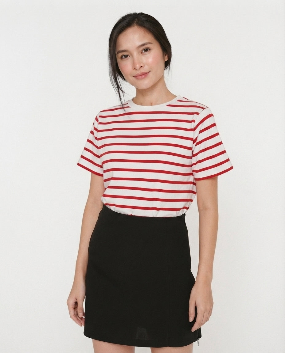 Striped Crew Neck T-Shirt