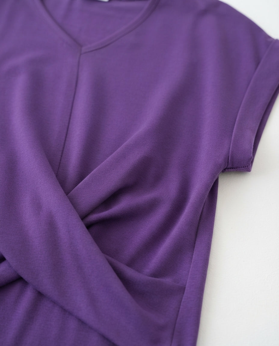 Twist Front V-Neck Tee
