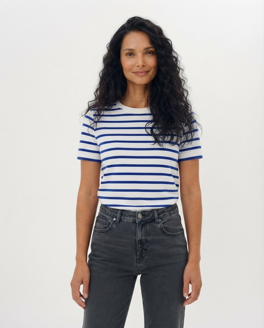 Striped Crew Neck T-Shirt