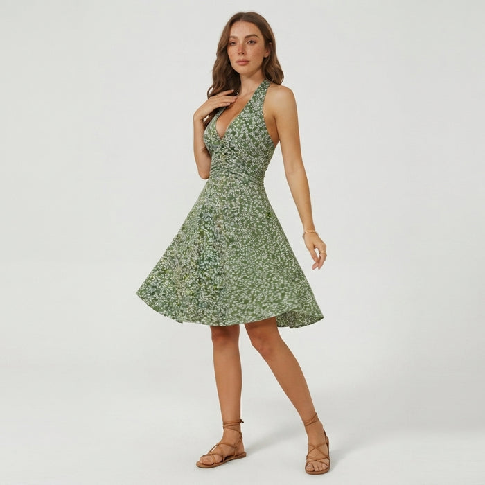 Sage Meadow Halter Midi