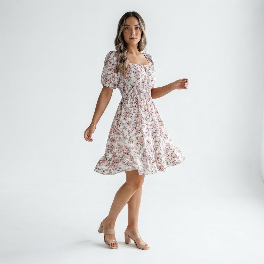 Carolina Rosewater Midi Dress