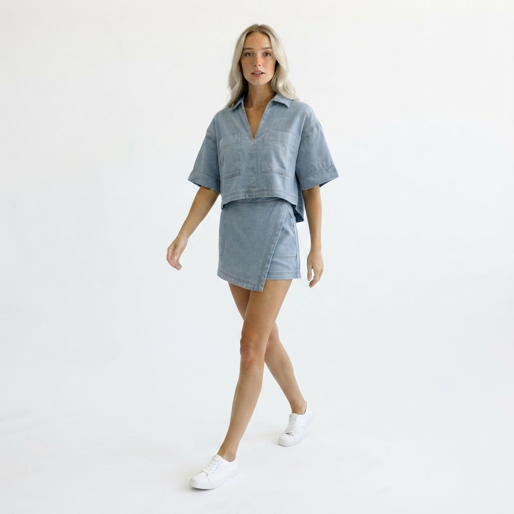 Venice Sunwashed Denim Co-Ord