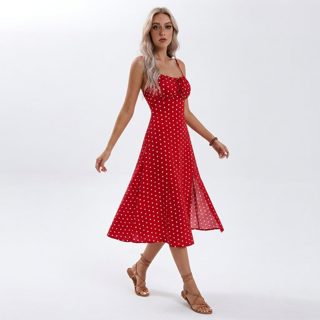 Brooklyn Cherry Slip Midi